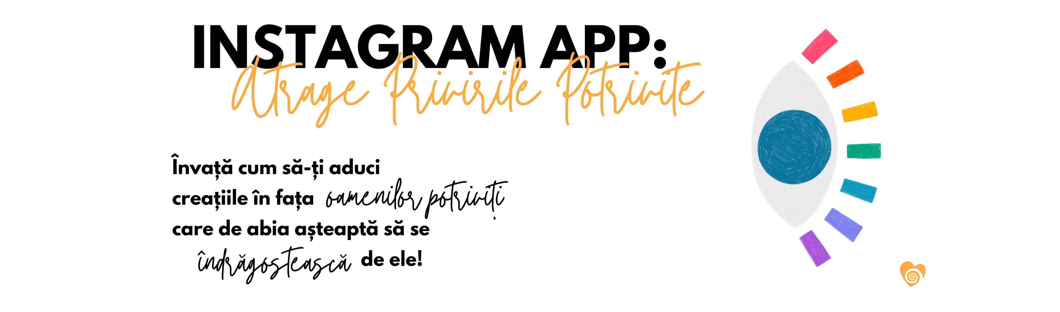 Curs digital de promovare pe Instagram în 2024 pentru afaceri creative, artiști, ilustratori, artizani, creatori handmade și designeri vestimentari și de bijuterii, inclusiv pentru graphic designeri care vând produse fizice sau digitale. 