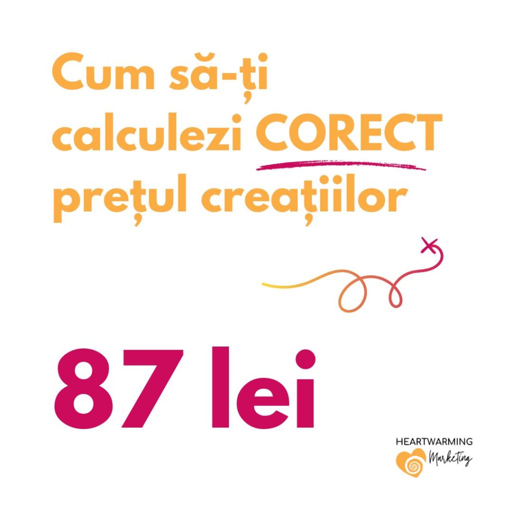 curs cum sa-ți calculezi corect pretul creatiilor, de andrada saftescu, gestioneaza financiar propria afacere creativa de la pret la profit, cum sa-ți vinzi creațiile ca sa faci profit