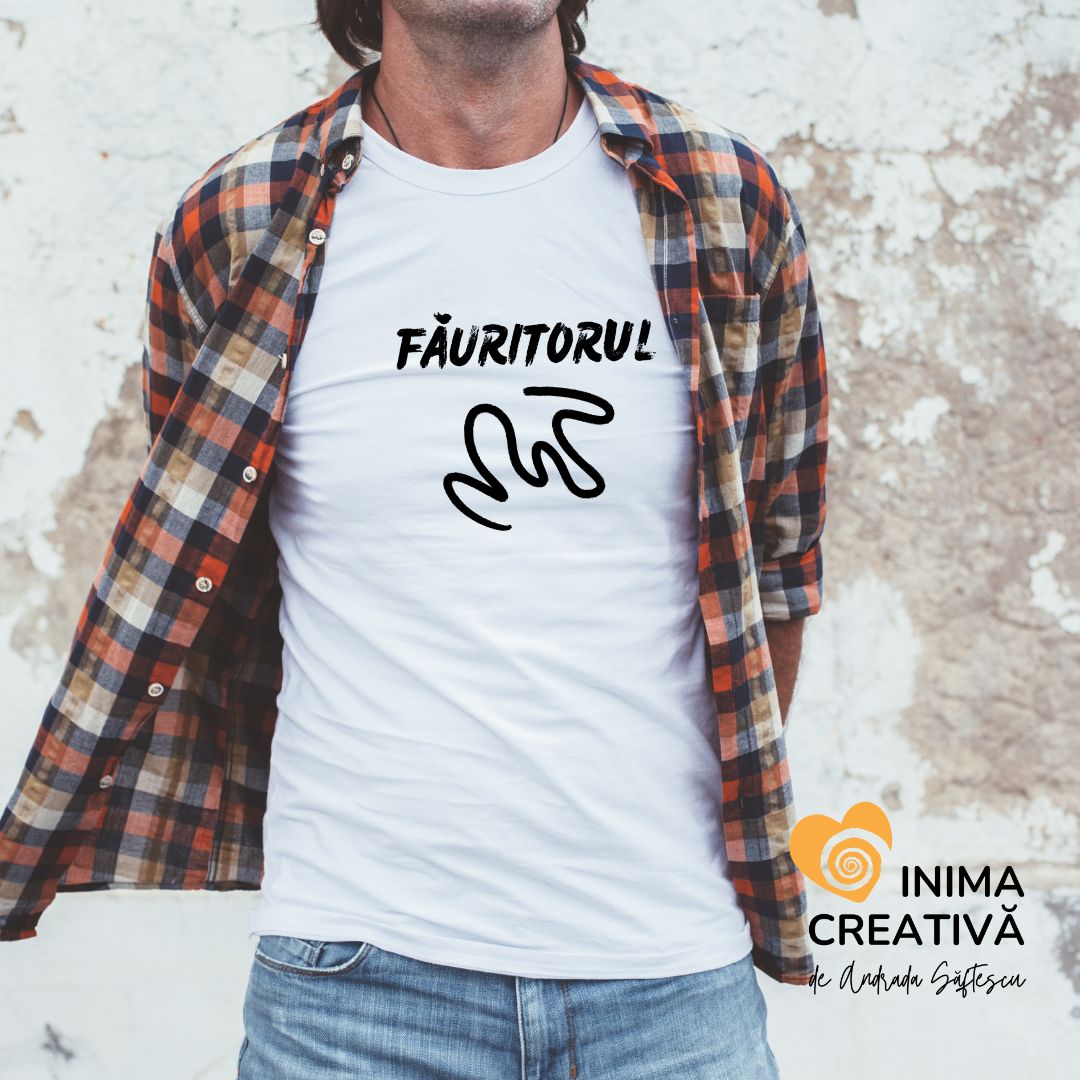tricou fauritorul make your mark negru colectia inima creativa andrada saftescu