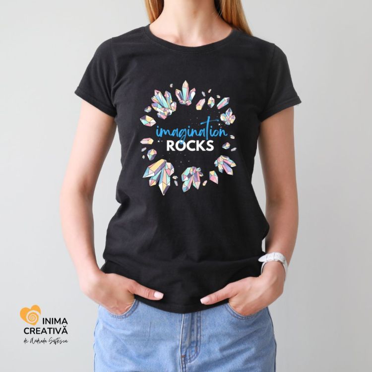 tricou imagination rocks colectia inima creativa andrada saftescu