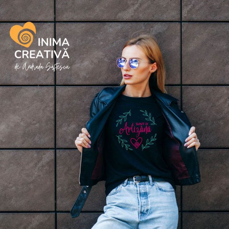 tricou statement sunt o artizana, colectia inim acreativa, autor andrada saftescu